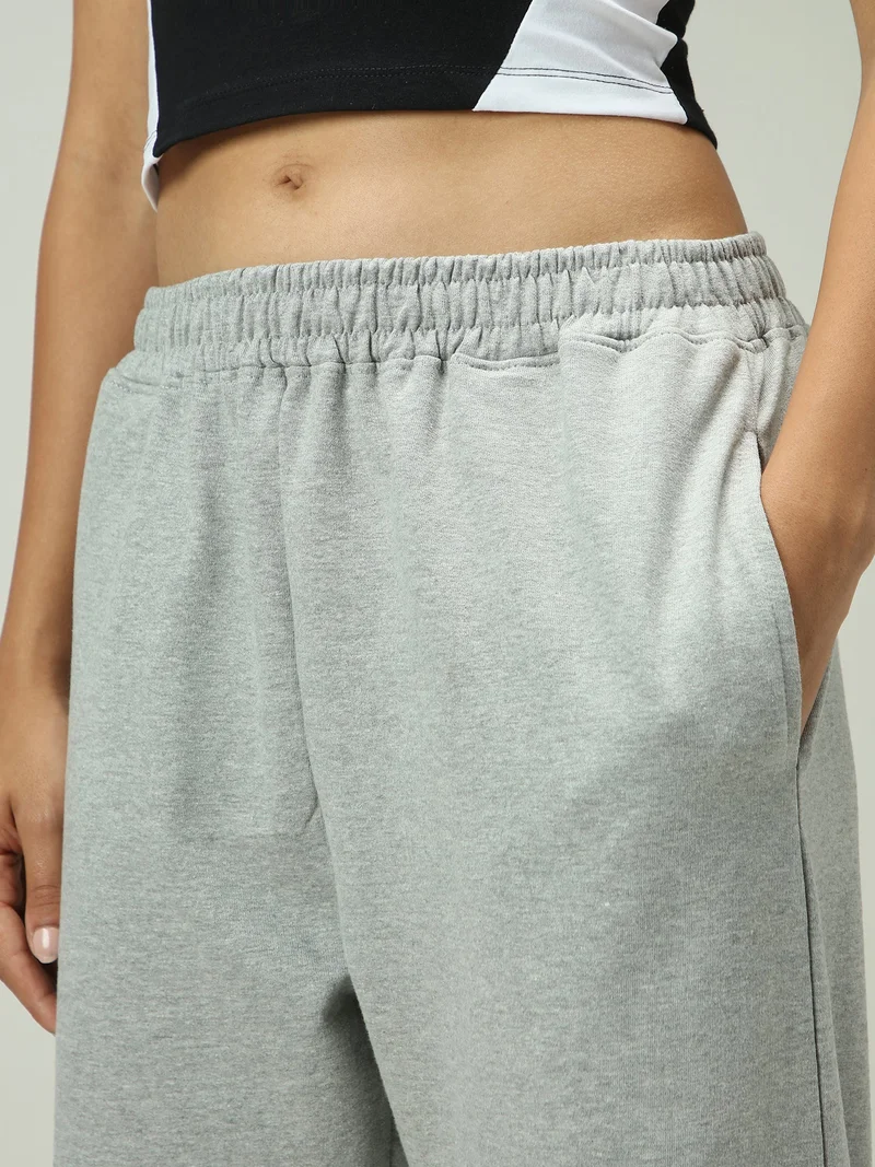 Outzidr  Grey Ultra Baggy Joggers for Women | Best Price UAE