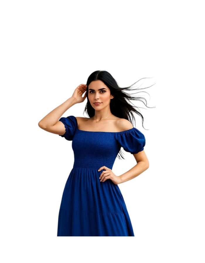Basic wear club Women's Simple Tiered Long Dress - Image 2