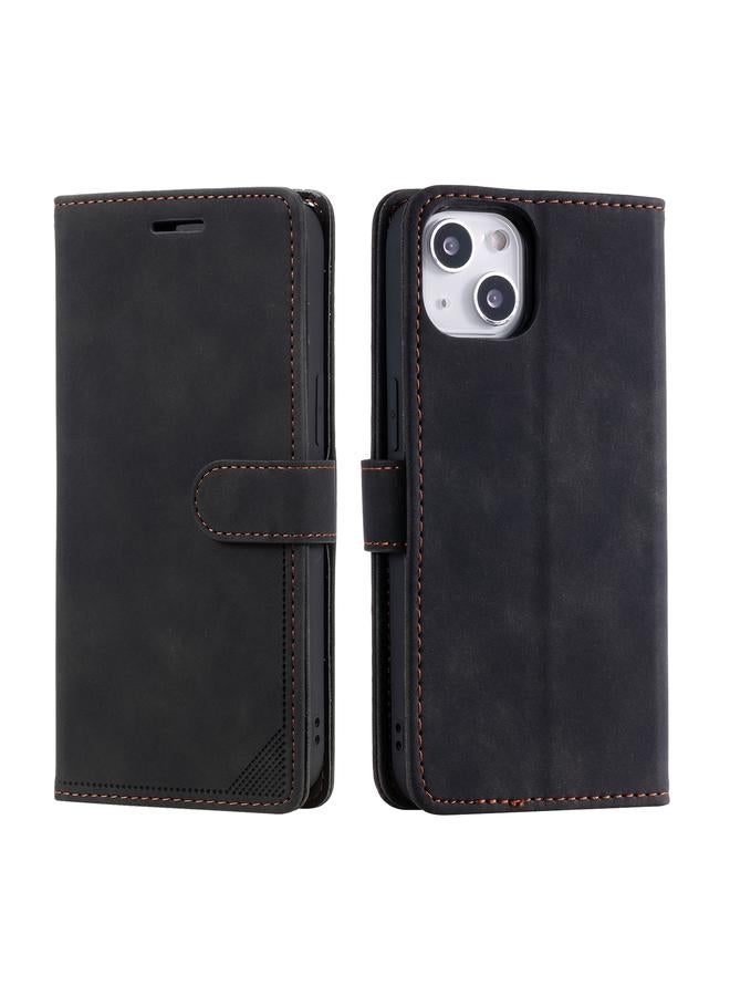 S-TOP Case For iPhone 14 Skin Feel Anti-theft Brush Horizontal Flip Leather Phone Case - Image 2
