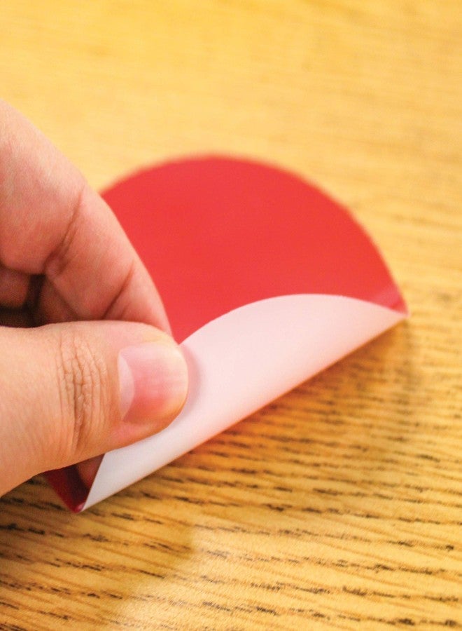 سبوت أون نقاط كتابة قابلة للمسح الجاف على سطح المكتب، دوائر ملونة 4 بوصات - Image 4