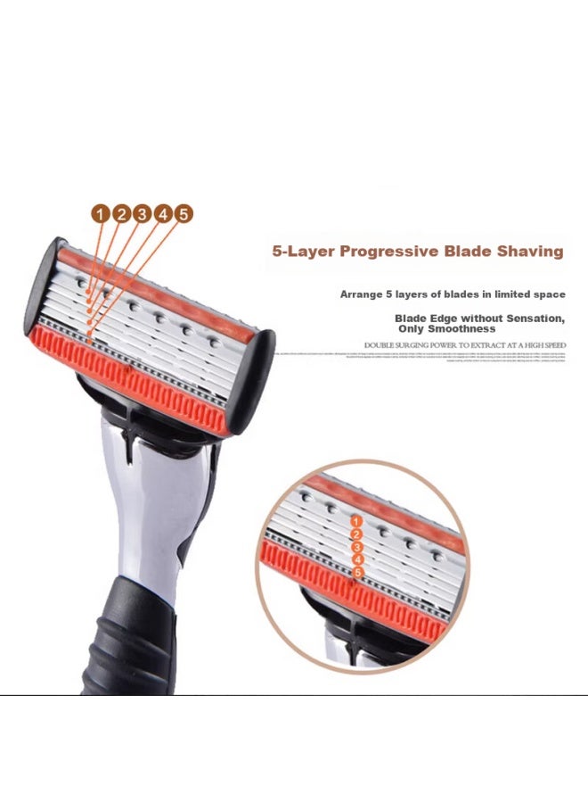 Apache Manual Shaving Razor With Imported Blades Traditional Shaver For Men Portable Birthday Gift For Father's Day - Image 3