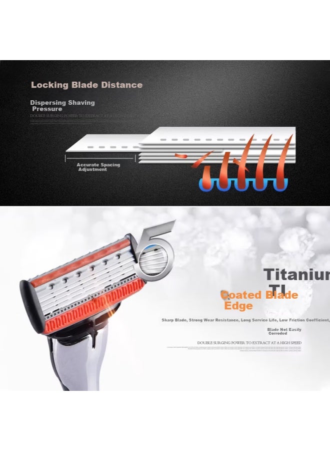 Apache Manual Shaving Razor With Imported Blades Traditional Shaver For Men Portable Birthday Gift For Father's Day - Image 4