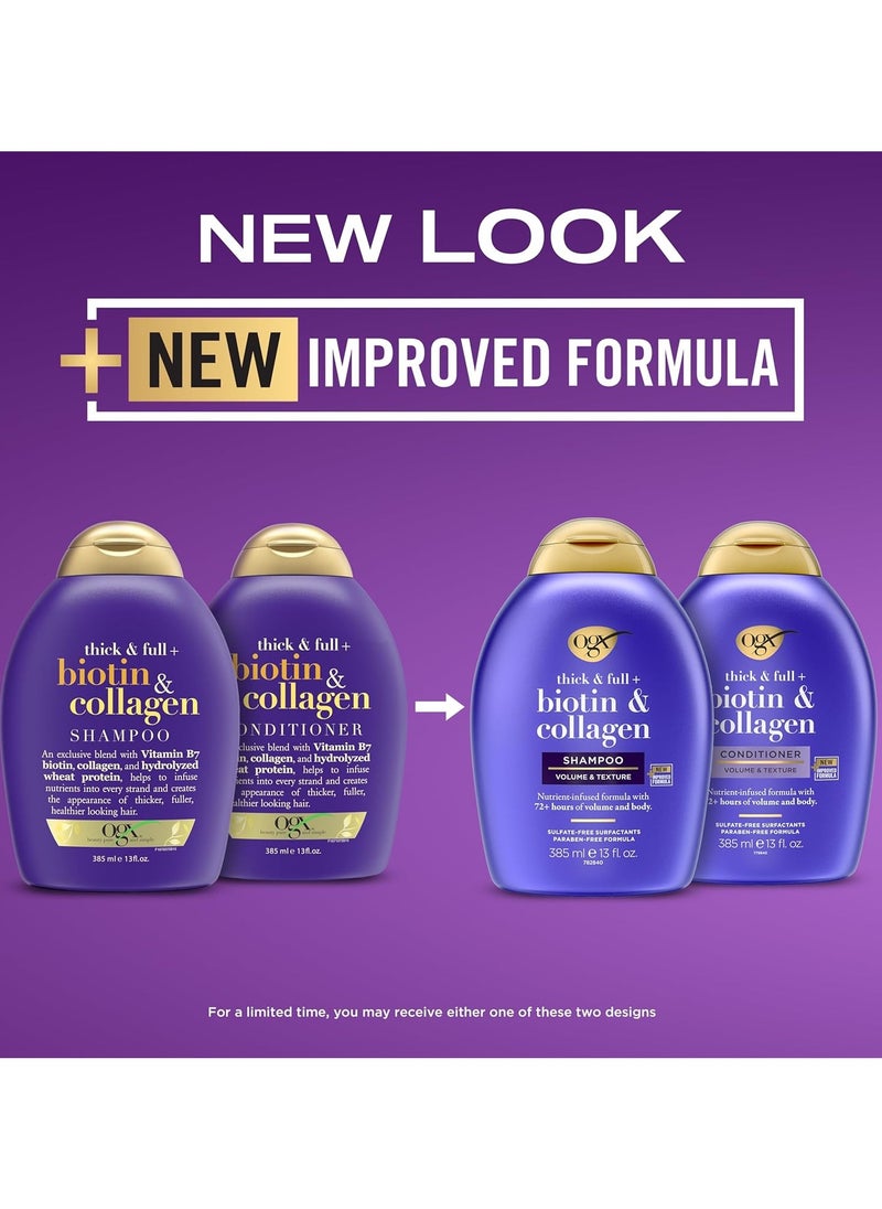 Ogx - Biotin And Collagen Shampoo Plus ConditionerPack of  2 - Image 1