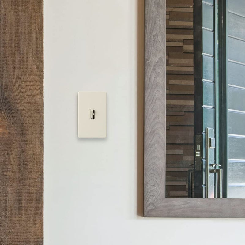 Lutron Fassada 1 Gang Wallplate For Toggle-Style Dimmer And Switches, Fw-1-Wh, White (1-Pack) - Image 3