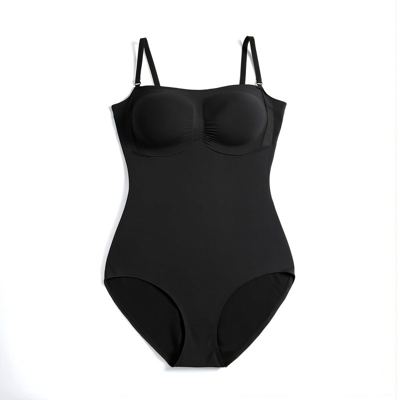 Seamless Shapewear High Elastic Spandex Tummy Control Body Shaper S Black - Image 5