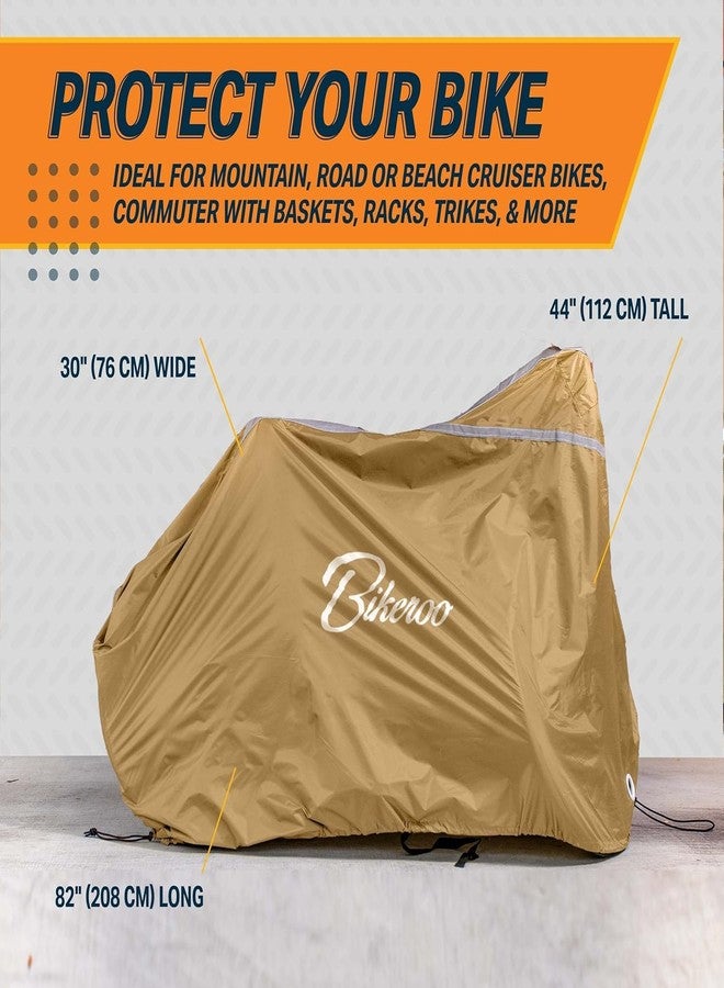 Bikeroo Bike Cover - Waterproof, Outdoor Bicycle Cover for Transport on Rack - Rain Tent for Mountain, Beach Cruiser & Road Bikes - Size XL, Storage for 2 Bicycles - Image 3