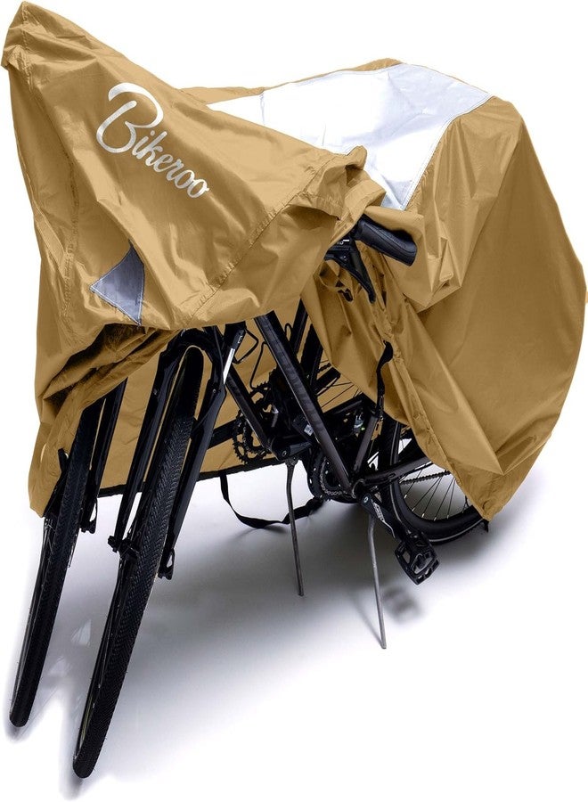 Bikeroo Bike Cover - Waterproof, Outdoor Bicycle Cover for Transport on Rack - Rain Tent for Mountain, Beach Cruiser & Road Bikes - Size XL, Storage for 2 Bicycles - Image 1