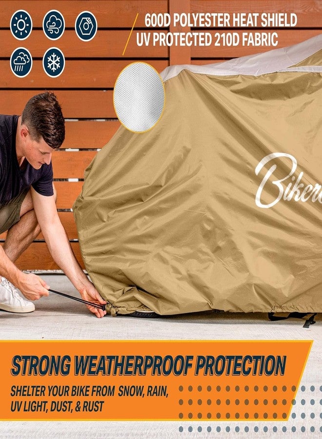 Bikeroo Bike Cover - Waterproof, Outdoor Bicycle Cover for Transport on Rack - Rain Tent for Mountain, Beach Cruiser & Road Bikes - Size XL, Storage for 2 Bicycles - Image 2