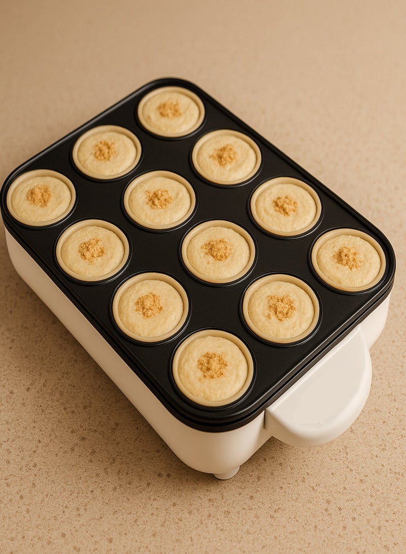 Home Master HM-190 Electric Pancake & Masabeeb Maker – 12 Slot – 1500W - Image 5