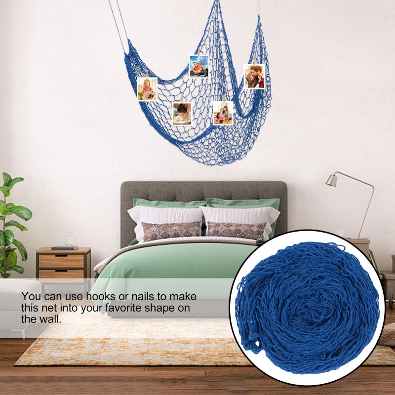 1 Pc Decorative Hanging Decoration Cotton Fishing Net Hanging Pendant - Image 1