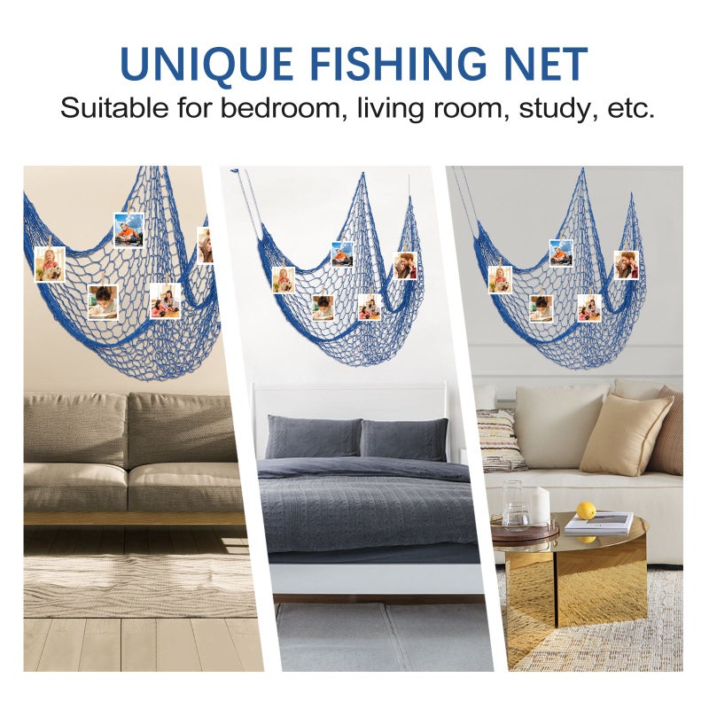 1 Pc Decorative Hanging Decoration Cotton Fishing Net Hanging Pendant - Image 3
