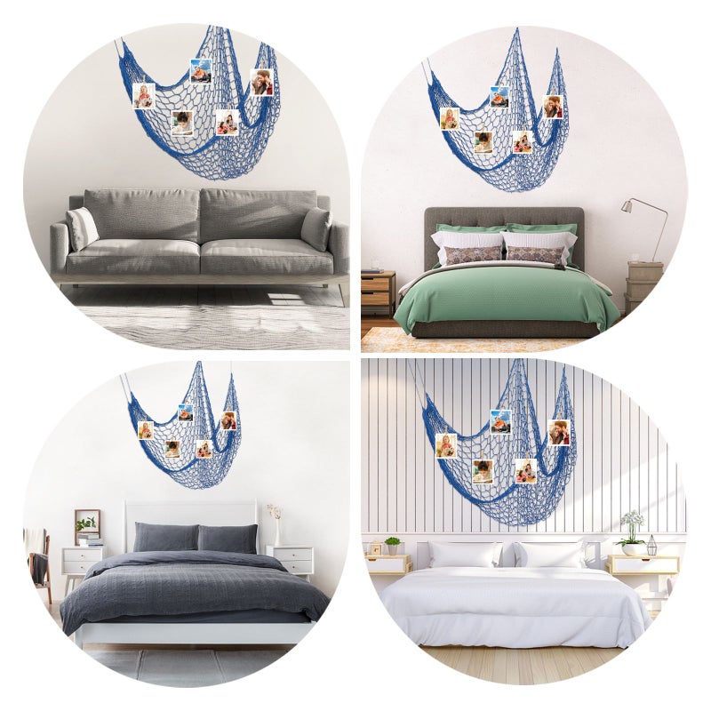 1 Pc Decorative Hanging Decoration Cotton Fishing Net Hanging Pendant - Image 2