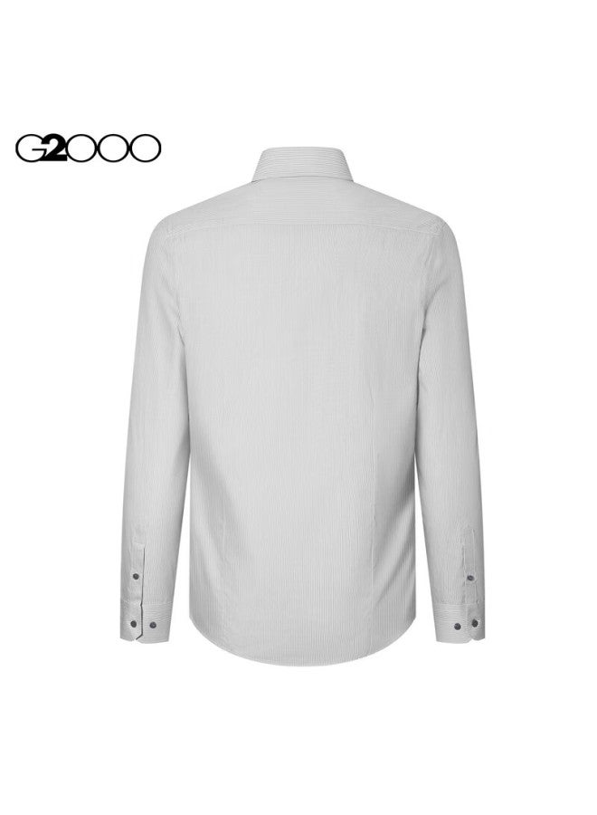G2000 Autumn And Winter Mall-matching Soft Fashionable Tailored Long-sleeve Shirt, Gray, Size 05 - Image 1