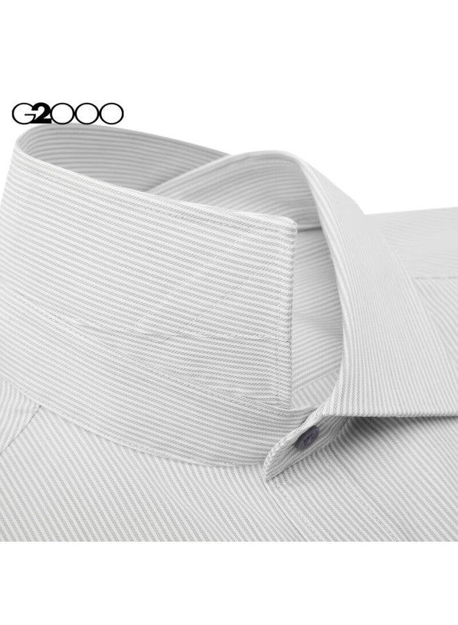 G2000 Autumn And Winter Mall-matching Soft Fashionable Tailored Long-sleeve Shirt, Gray, Size 05 - Image 2
