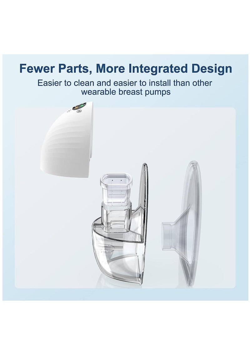 Arabest - Breast Pump Wearable Breast Pump Low Noise Painless Hands Free Electric Breast Pump White 1pc - Image 1