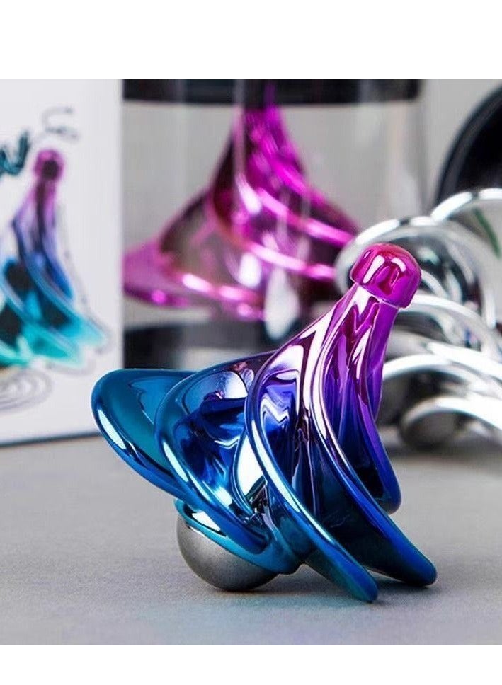 Spinning Top, Wind Gyro, Wind Blow Turn Gyro Desktop Decompression Toys, Airflow Spinning Gyro, Desktop Gyro, Stress Relief Toy - Image 2