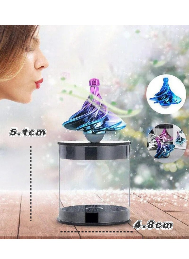 Spinning Top, Wind Gyro, Wind Blow Turn Gyro Desktop Decompression Toys, Airflow Spinning Gyro, Desktop Gyro, Stress Relief Toy - Image 3