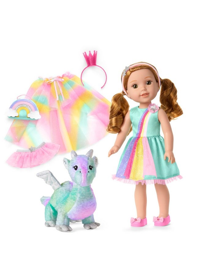 American Girl - Welliewishers 14.5-Inch Willa Doll Playset With Crisella The Dragon, Doll Dress And Accessories, And Storybook, For Ages 4+ - Image 1