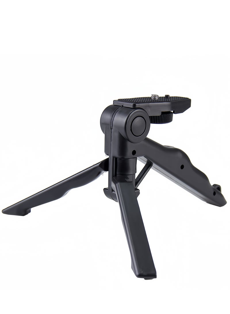 Mini Tabletop Tripod Stand Handheld Grip Stabilizer Black  - Image 4