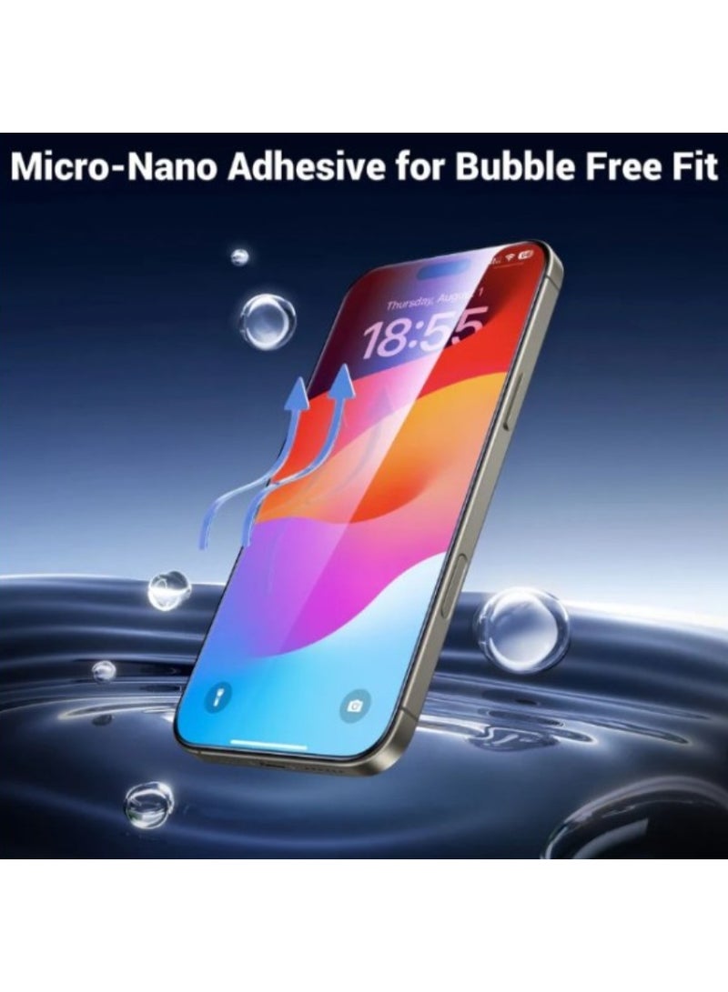 UGREEN HD Screen Protector with Installation Frame for iPhone 16 Pro (2-Pack) - Image 3