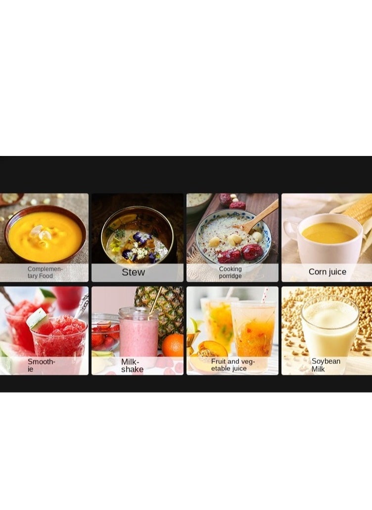 Multifunctional food machine including Blender Smoothie Maker Juicer Grinder With Touchscreen Automatic Heating 24-Hour Intelligent Resvervation 1200W 1.65L