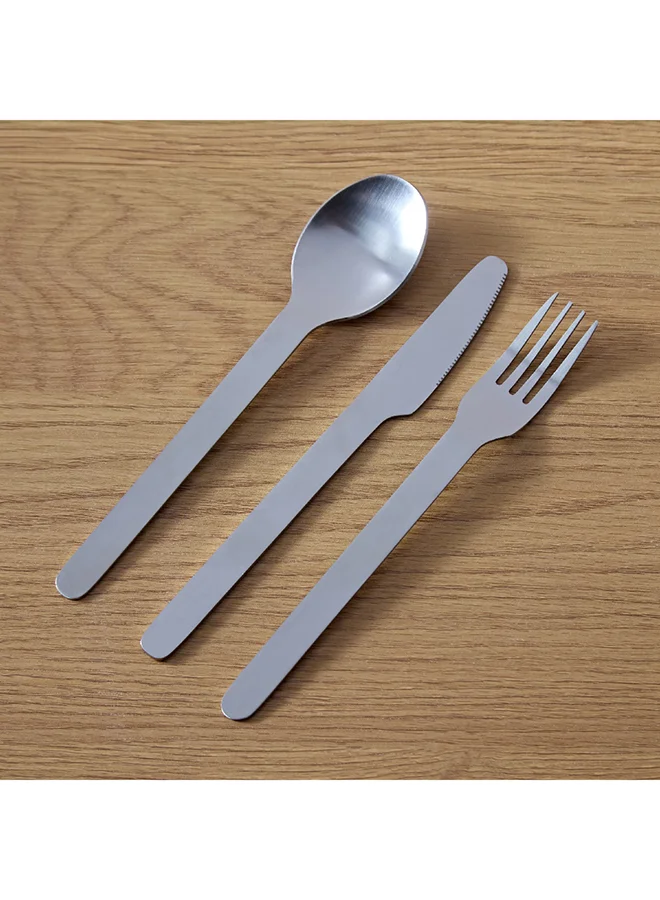 Home Box Austin 3-Piece 18/0 Stainless Steel Portable Cutlery Set 18 x 2.5 cm