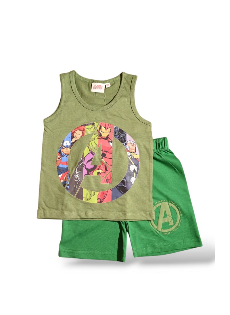 AVENGERS AVENGERS - ‬‪BOYS SLEEVELESS SHORT SET‬  - Image 1