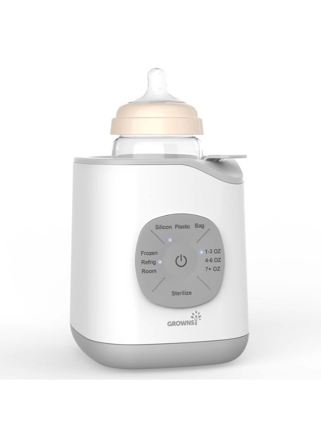 GROWNSY 10-in-1 Fast Baby Bottle Warmer | Breast Milk & Formula Warmer | Baby Food Defrost & Sterilizer | Smart Temperature Control | Night Feeding | Baby Feeding Essentials - Image 1