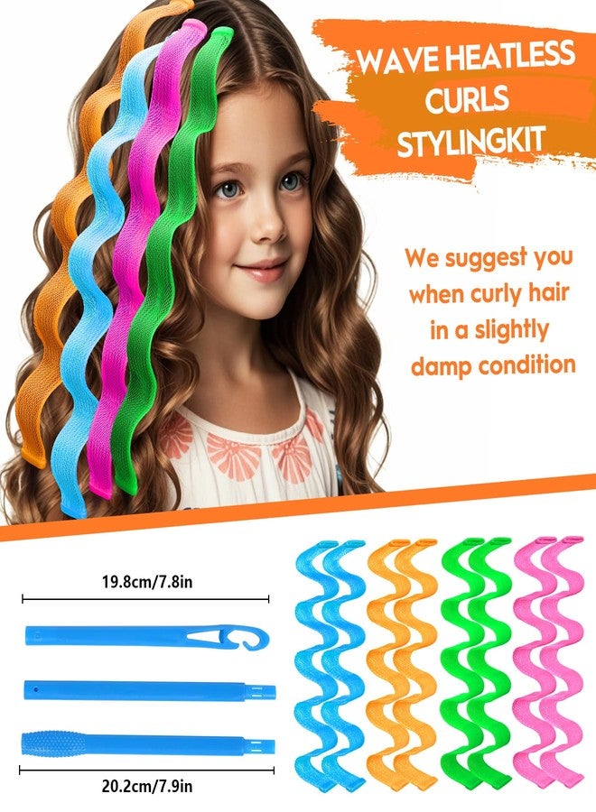 YEVYO 42 Pcs Heatless Waves Hair Curler for Medium Long Hair, No Heat Damage Hair Curlers for Long Lasting Natural Waves and Curls, Easy To Use Styling Hook Design for Women and Girls (45cm/ 17.7") - Image 5