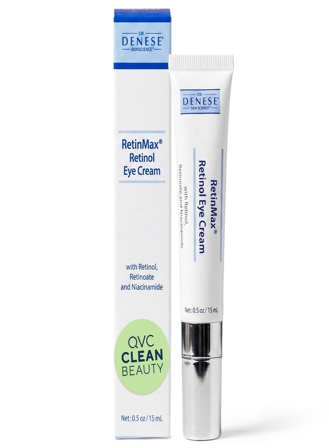 Dr. Denese RetinMax Retinol Eye Cream 0.5oz – Hydrating & Smoothing Under Eye Care with Retinol, Peptides & Vitamin C – Lightweight Formula for Smoother Looking Skin – Suitable for All Skin Types - Image 1