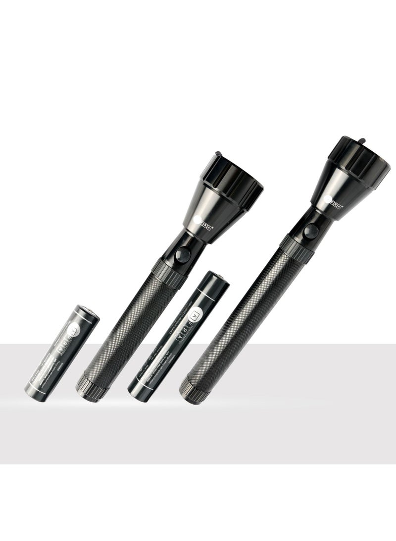 AFRA مجموعة مصابيح LED AFRA، 5 واط، 2 في 1، بطارية قابلة للشحن 1500 مللي أمبير، مقاومة للماء، مقاومة للصدمات والتآكل، تصميم ثقيل، مع محول تيار متردد - Image 3