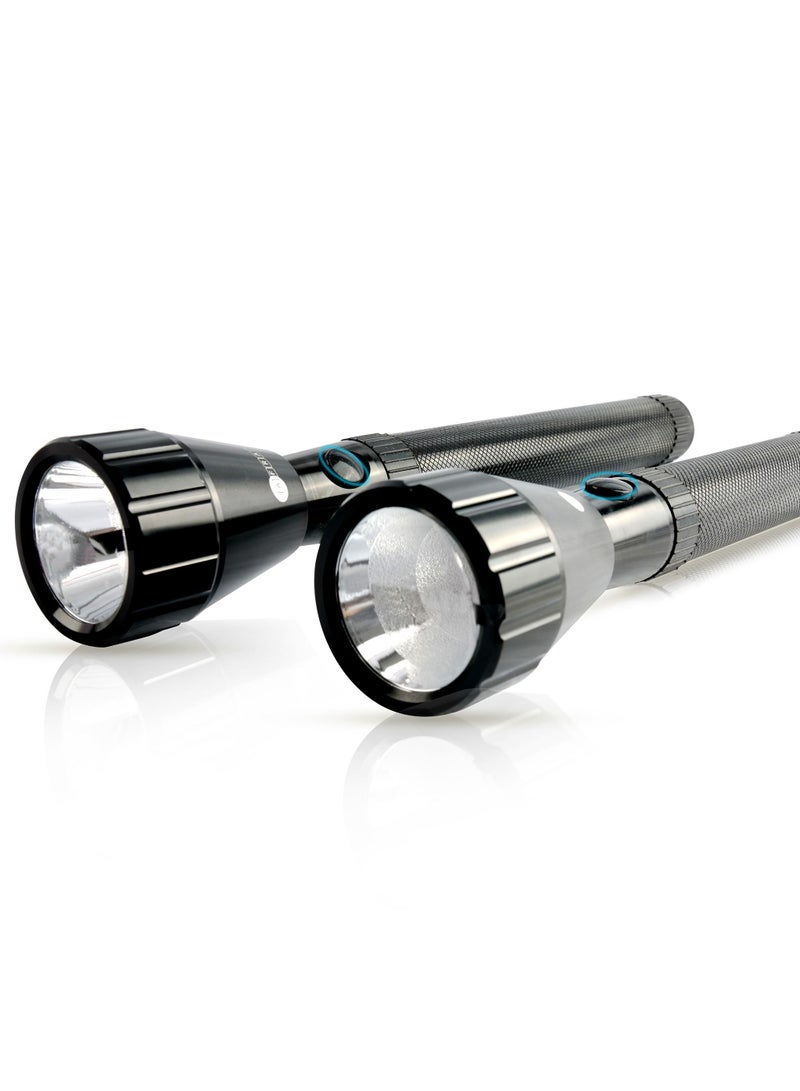 AFRA مجموعة مصابيح LED AFRA، 5 واط، 2 في 1، بطارية قابلة للشحن 1500 مللي أمبير، مقاومة للماء، مقاومة للصدمات والتآكل، تصميم ثقيل، مع محول تيار متردد - Image 4