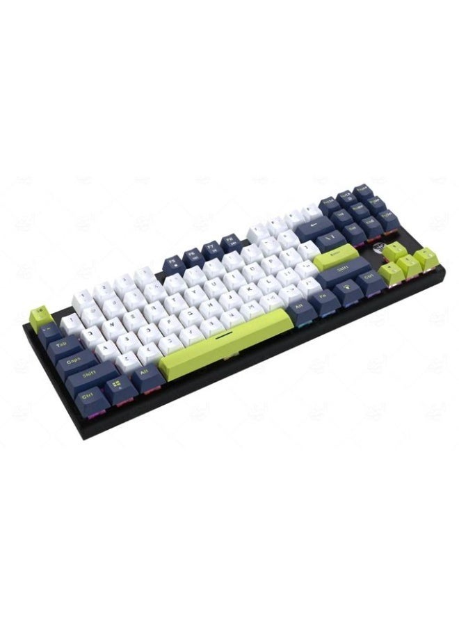 FANTECH MK877S ATOM 87S MORI RGB Mechanical Gaming Keyboard, Blue Switch, 87% TKL Layout, Backlit Keyboard - Image 2