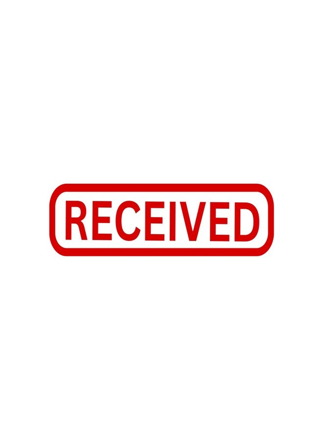 Everyday Walk Paid Pre-Inked Rubber Stamp Message Received (Red) - Image 3