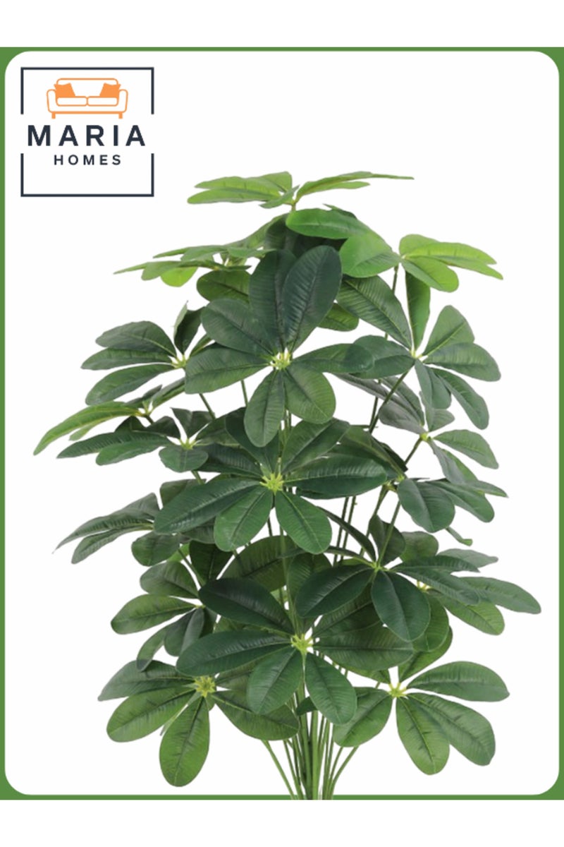 ماريا نبات الياسمين الاصطناعي 105 سم – نبات داخلي مزخرف في وعاء رمادي فاتح - Image 2