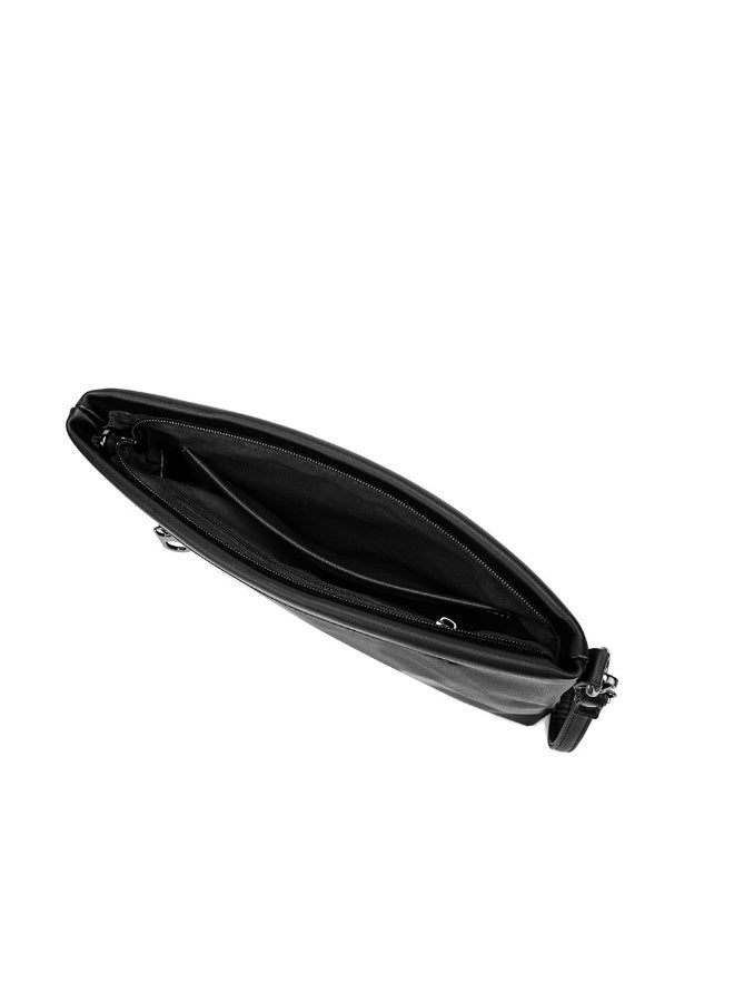 TOVELE5 Tovele5 New Fashion Large Capacity Crazy Horse Leather Printed Black Clutch Pouch Envelope Bag  - Image 4