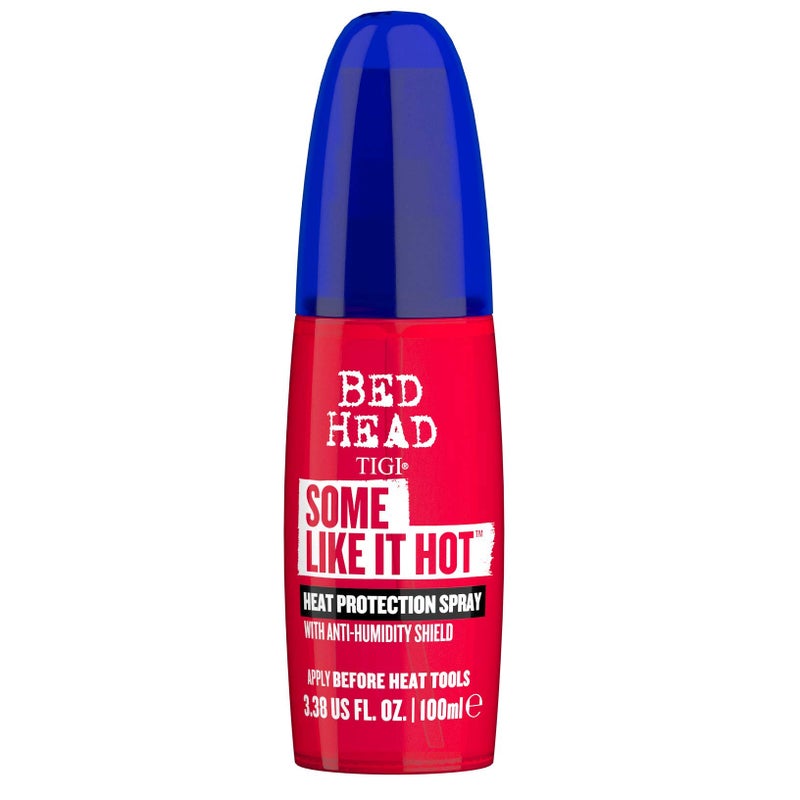 TIGI Bed Head Some Like It Hot Heat Styling and Protection Spray with Anti-Humidity Shield, Tames Frizz and Reduces Breakage, 3.38 fl oz - Image 1