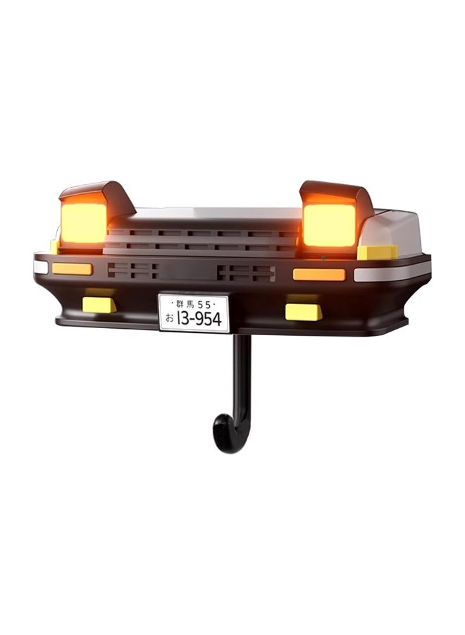 Stainless Steel Wall-Mounted Keychain Rack with Light-Up Vintage Car Design – Space-Saving Modern Entryway Key Holder with Car Key Hook for Home & Office - Image 1