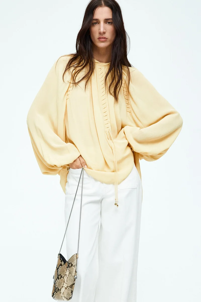 H&M Oversized chiffon blouse