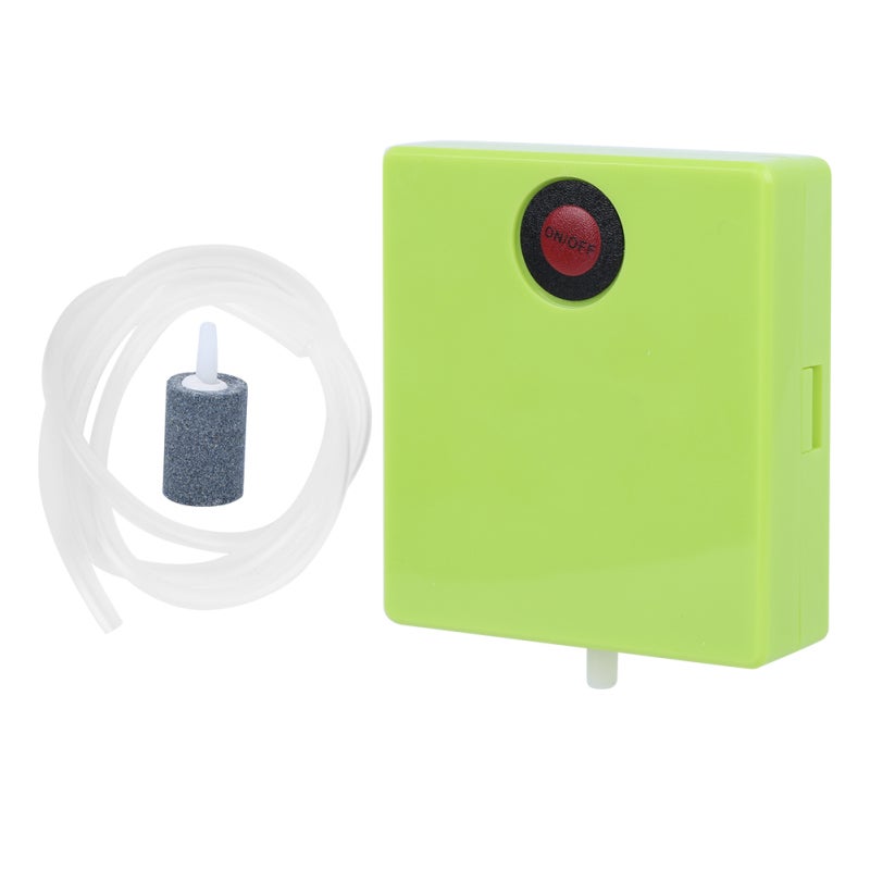 Mini Aquarium Air Pump: 2pcs AA Battery Powered, Lightweight Easy To Carry - Quiet Stable Performance, Strong Gas Capacity Portable Fish Tank Aerator For Small Aquariums, Outdoor Fishing Trips, Power - Image 2