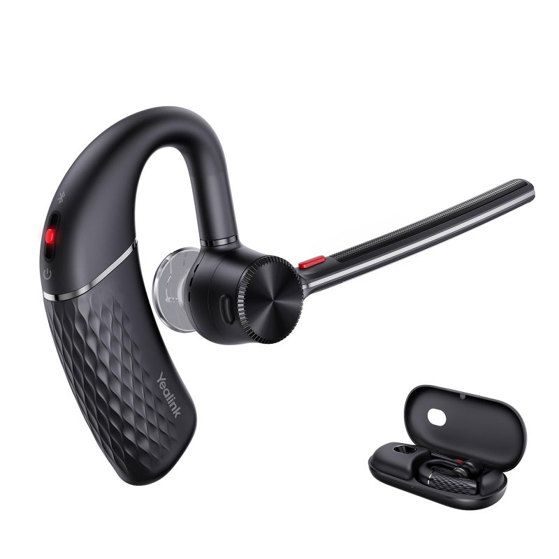 Yealink BH71 Bluetooth Headset, Wireless Earpiece with Noise Canceling Mic,10H Talk Time, Adjustable Ear Hook, Bluetooth Earphones for Cell Phone, Driving, Office Work - Image 1