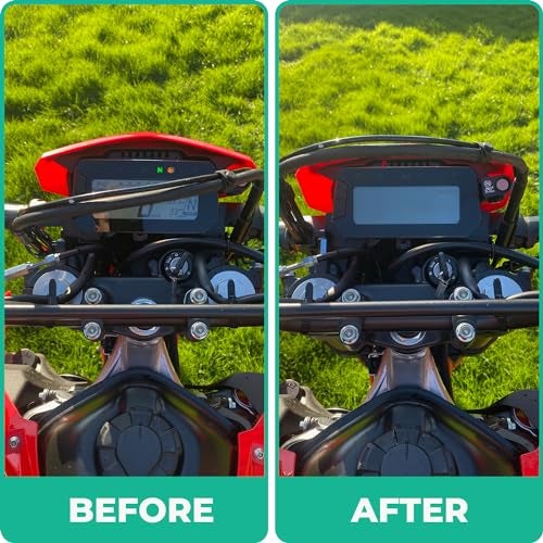 VDE Industries Brake Hose Display Mod Fix compatible with Honda CRF300L - Spacer for Improved Visibility of Brake Hose - Image 2