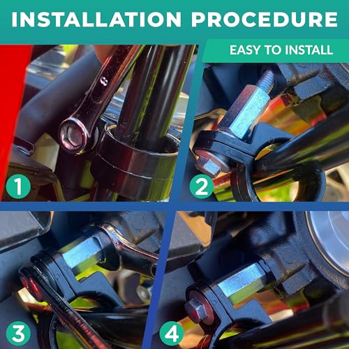 VDE Industries Brake Hose Display Mod Fix compatible with Honda CRF300L - Spacer for Improved Visibility of Brake Hose - Image 3