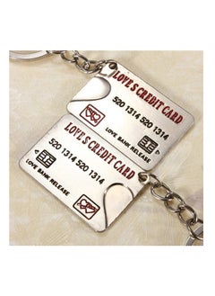 Lovers Credit Card Couple Keyrings Set Silver Metal Puzzle Keyrings Key Chains (Silver) - pzsku/Z54049B5515387D571DB1Z/45/_/1706862334/1a6b756a-9f95-4301-bacc-a031a3cf0a31