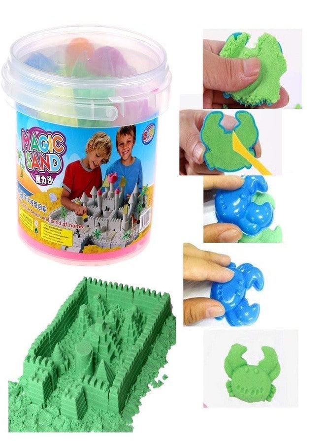 MARMIX Kids Play Sand Bucket Activity Kit Natural Scented 500gm of Sand Molded Tools in, Free Flowing & Easy to Mold Play Sand, Sensory Sand Kit, Gift for Boys & Girls (500 gm Bucket) - Image 1