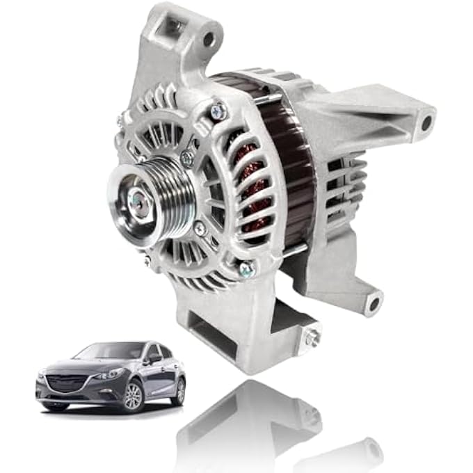 LONGKEES 12V 100AMP Alternator FIT Mazda 3 2.0L 2010-2013, Replaces 11342N A2TJ0791 LF8J18300 LF8J-18-300 - Image 1