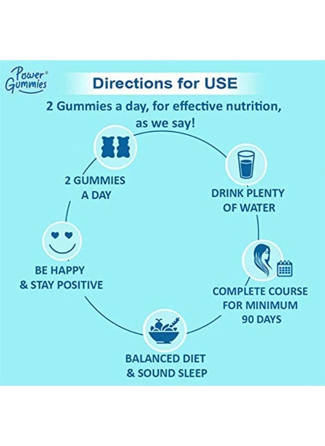 Power Gummies - Power Gummies Hair & Nail Vitamins with Biotin & A to E Vitamins - Image 1