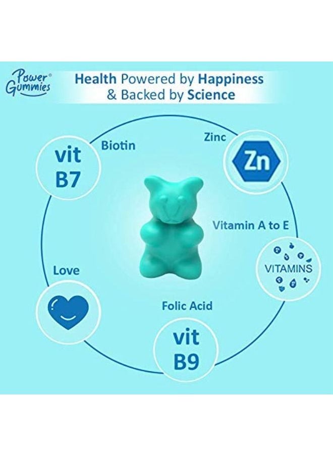 Power Gummies - Power Gummies Hair & Nail Vitamins with Biotin & A to E Vitamins - Image 1