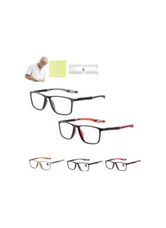 Manly Kicks Reading Glasses,Men's Sports Ultra-Light Anti-Blue Light Presbyopic Glasses,Portable Far Near Eye Glasses