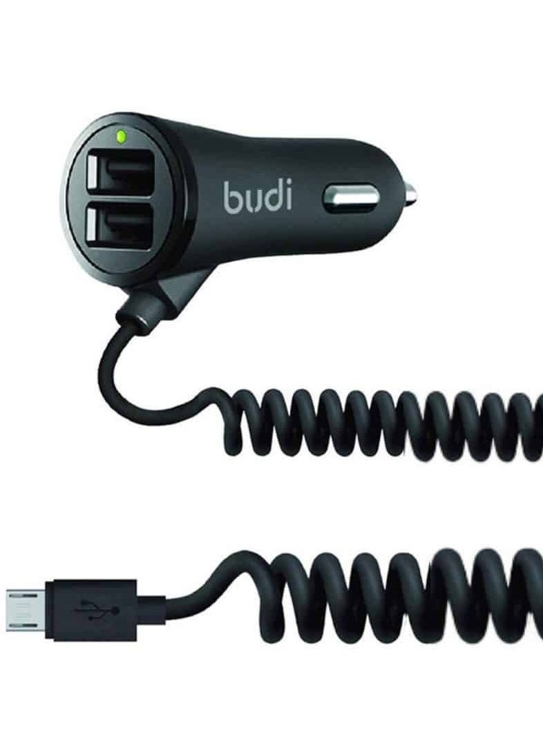 budi Car Charger With Micro USB – M8J068M  - Image 1